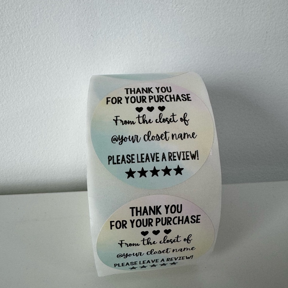 Custom thank you sticker for poshmark closet |  shipping supplies 2 in - Picture 6 of 9